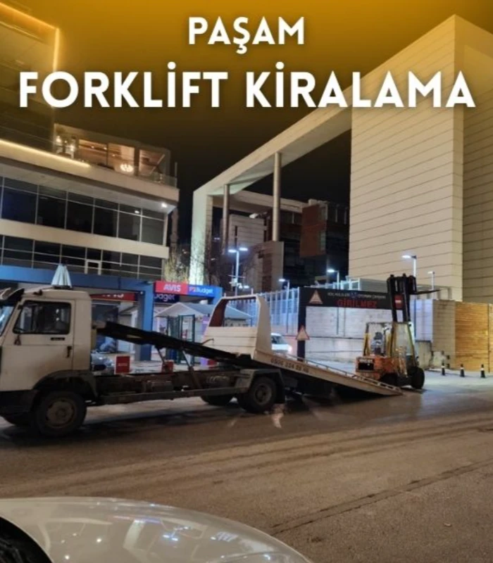 Anıttepe kiralık forklift hizmeti veren Paşam Forklift Kiralama sahada çalışma